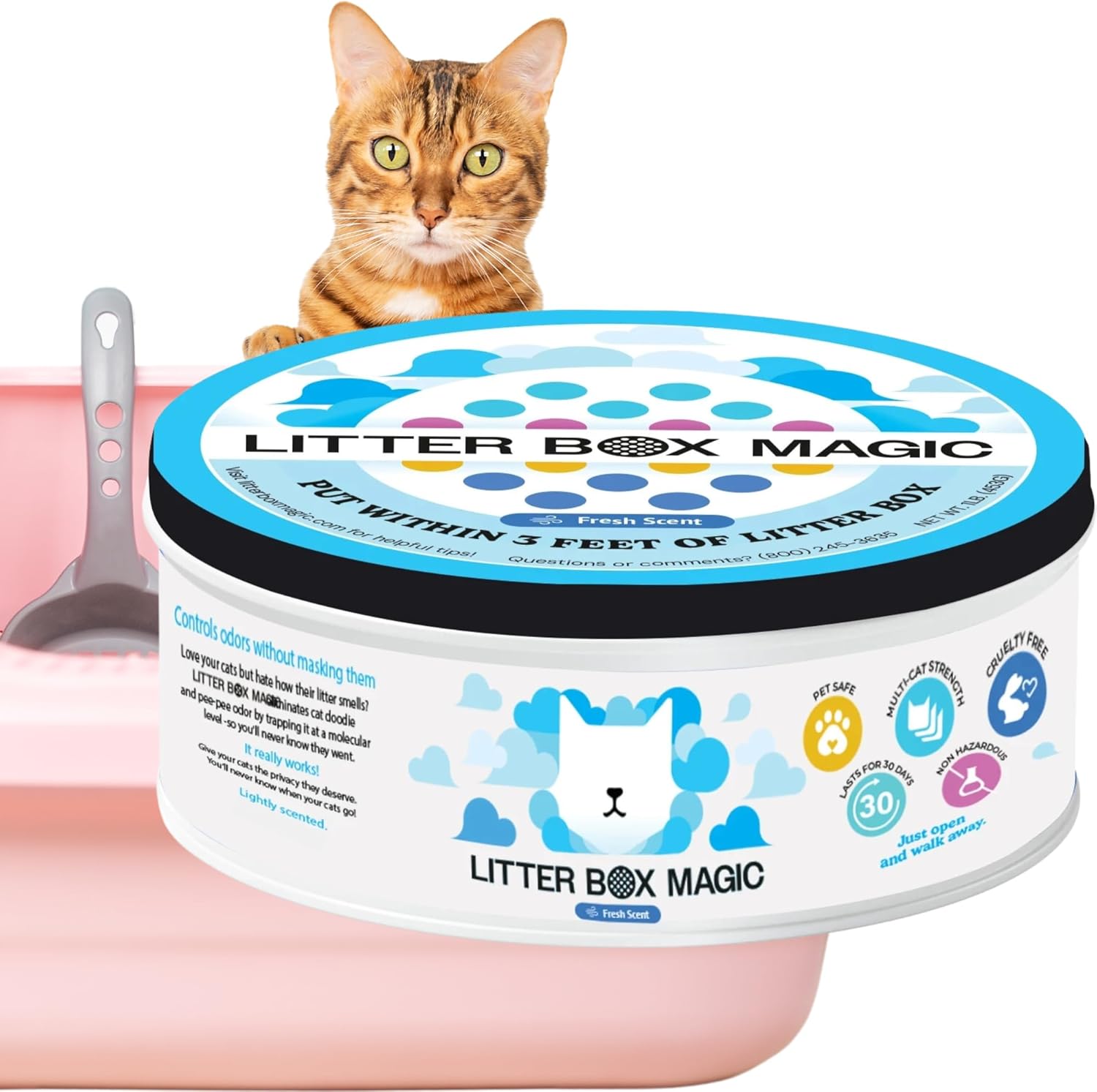 Cat Litter Deodorizer Jar - Fr - Gel Air Freshener ulasan dan harga