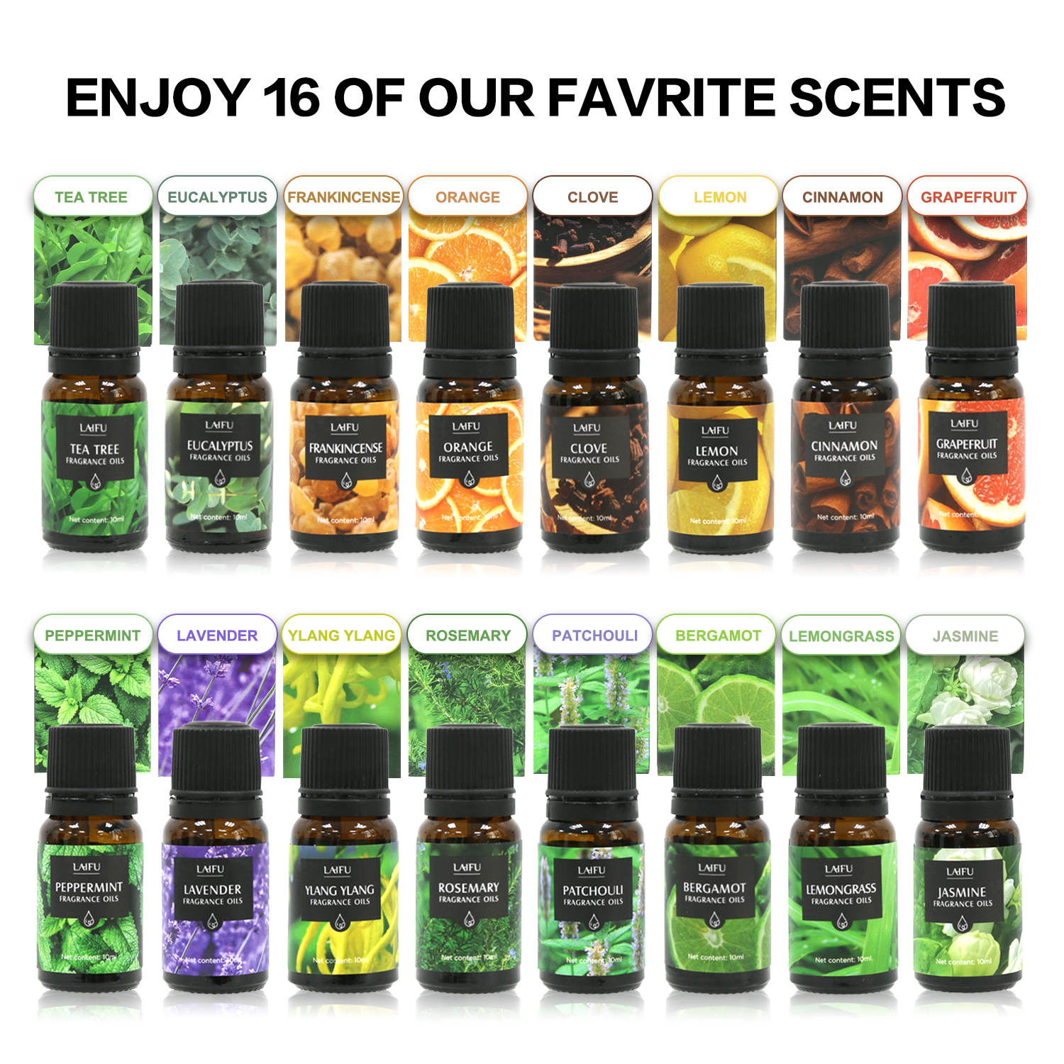 16x10ml Essential Oils Set for - Home Fragrance Set Gift ulasan dan harga