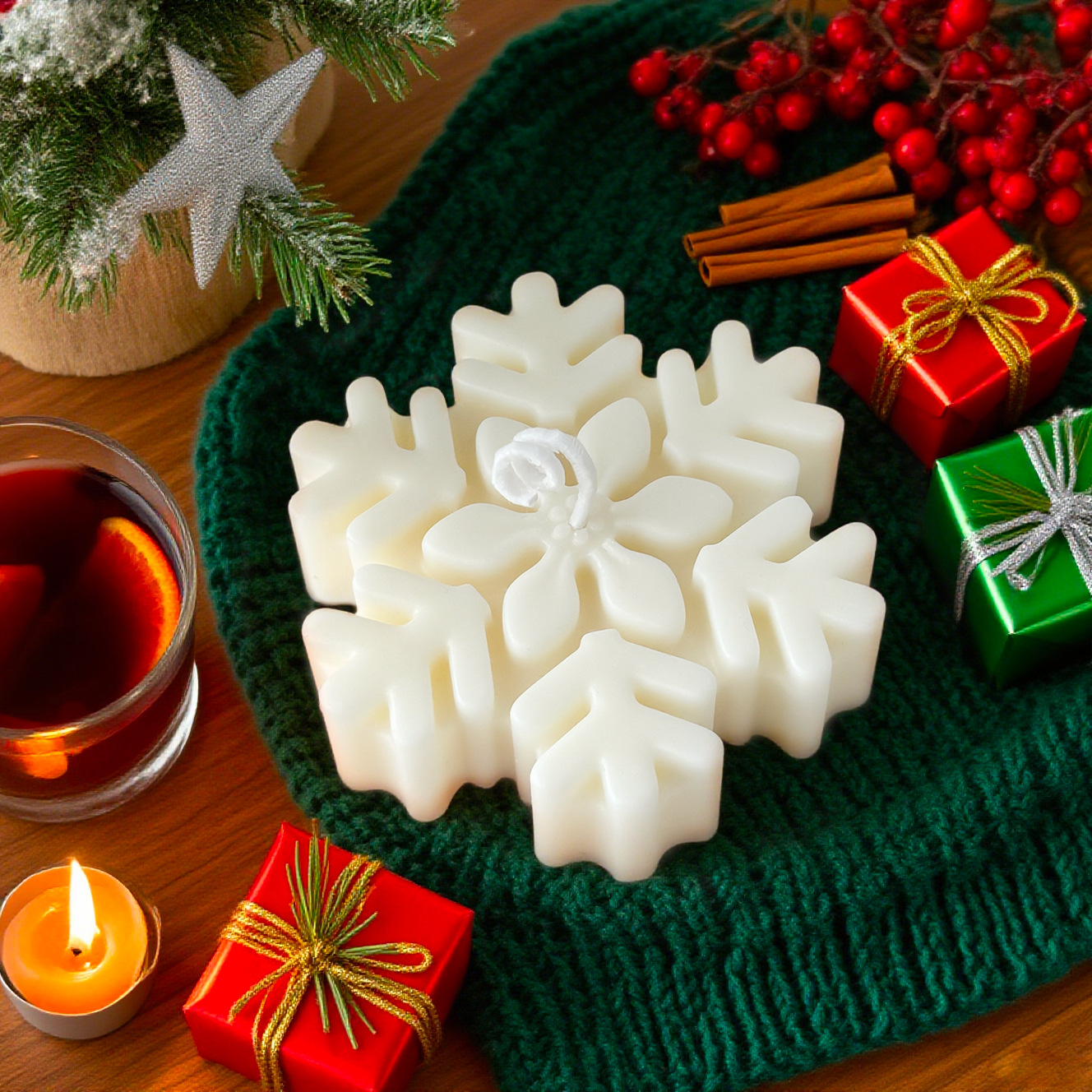 1Pc Christmas Snowflake Scente - Home Fragrance In French ulasan dan harga