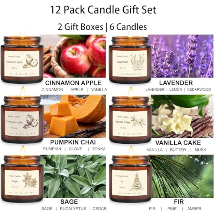 Scented Candles Gift Set for H - Home Fragrance Set Gift ulasan dan harga